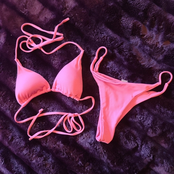 LIZAFUL 3 piece bikini set. Pink.Size 8 Great condition - Picture 3 of 5